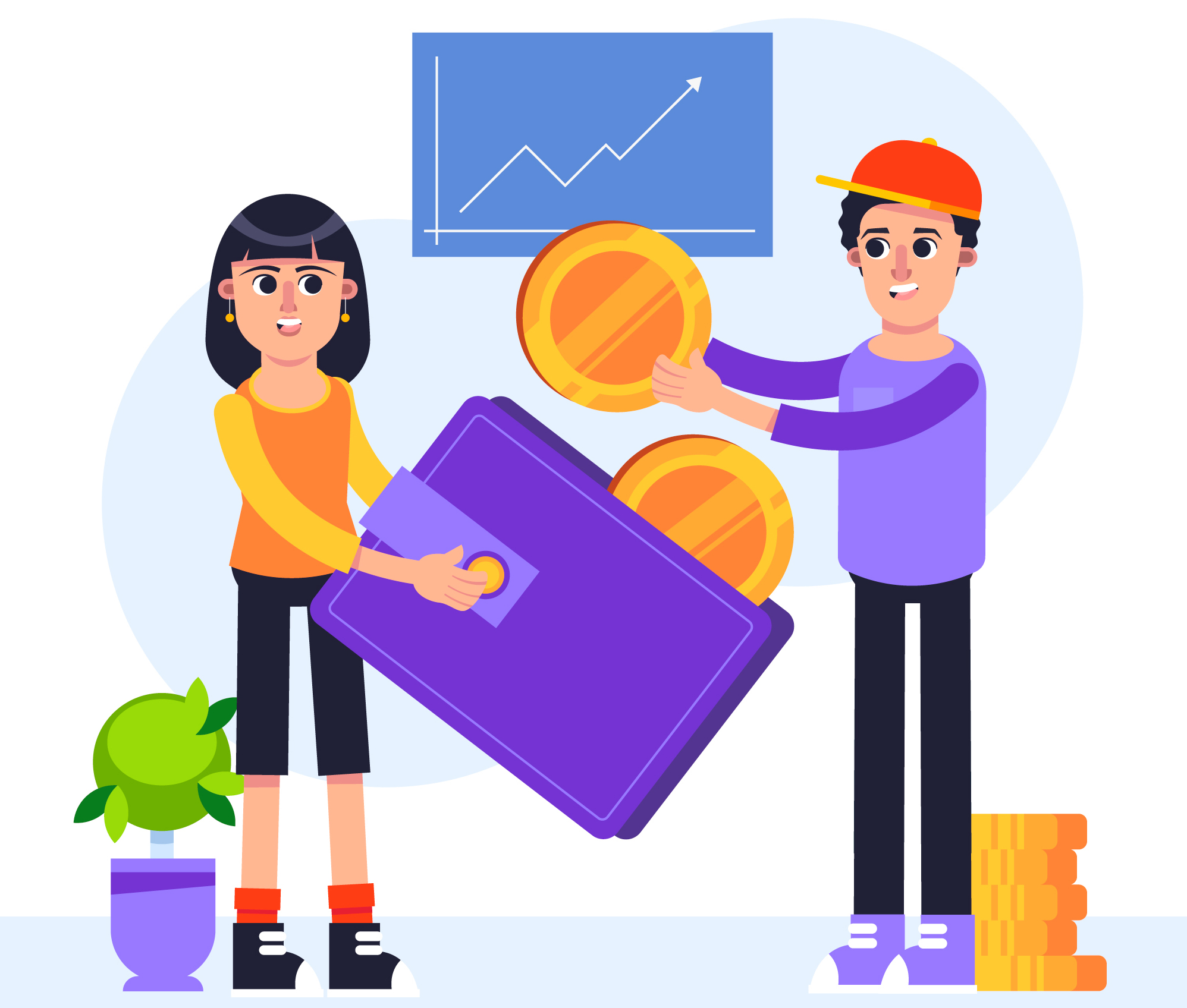 Earn Cash Illustration